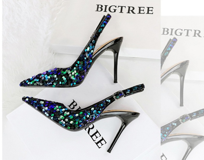 Pointed high-heeled shoes European style shoes for women