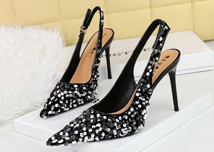 Pointed high-heeled shoes European style shoes for women