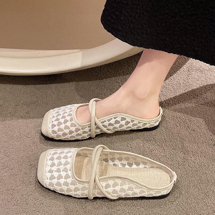 France style lady slippers summer lazy shoes for women