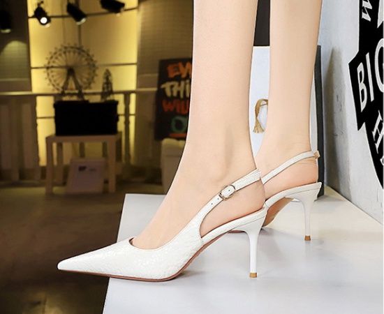 Stone pattern shoes high-heeled shoes for women