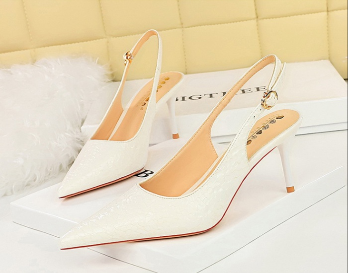 Stone pattern shoes high-heeled shoes for women