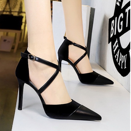 Fine-root banquet sandals pointed high-heeled shoes for women