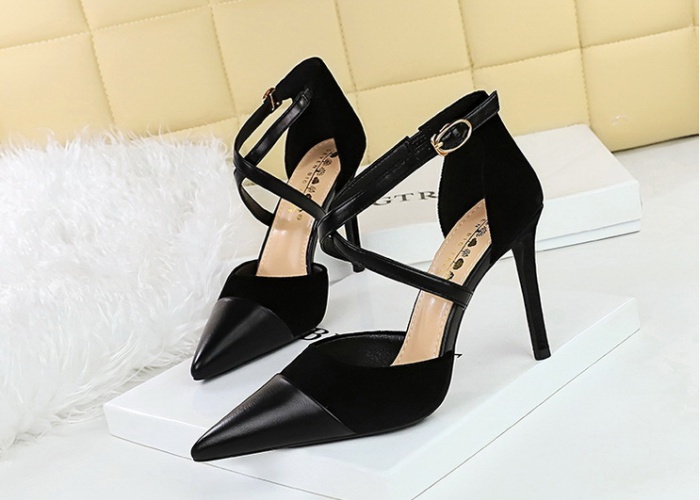 Fine-root banquet sandals pointed high-heeled shoes for women