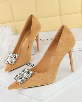 Banquet shoes low high-heeled shoes for women