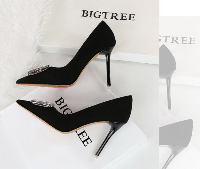 Banquet shoes low high-heeled shoes for women