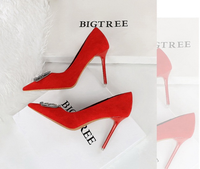 Banquet shoes low high-heeled shoes for women