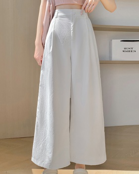 Cotton linen ice silk business suit summer casual pants