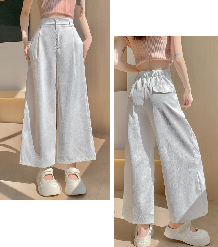 Cotton linen ice silk business suit summer casual pants