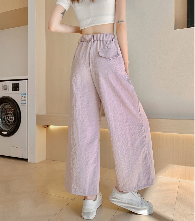 Cotton linen ice silk business suit summer casual pants