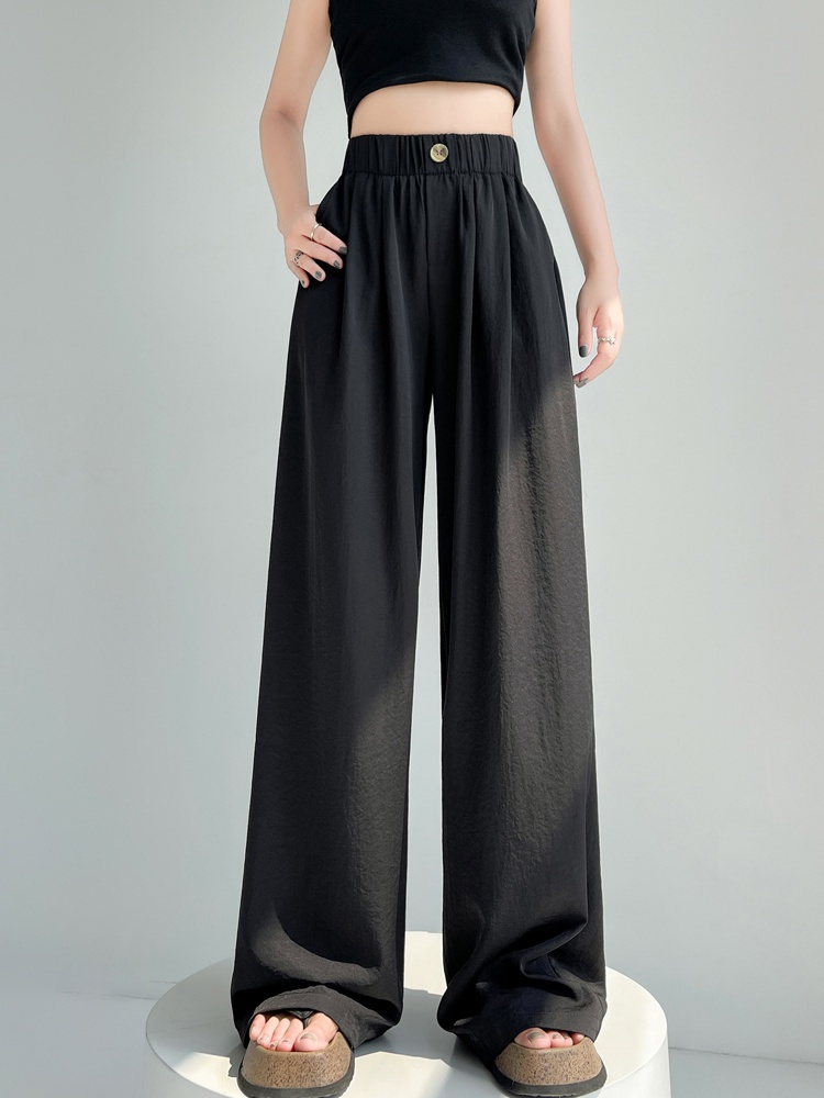 Drape suit pants summer wide leg pants for women