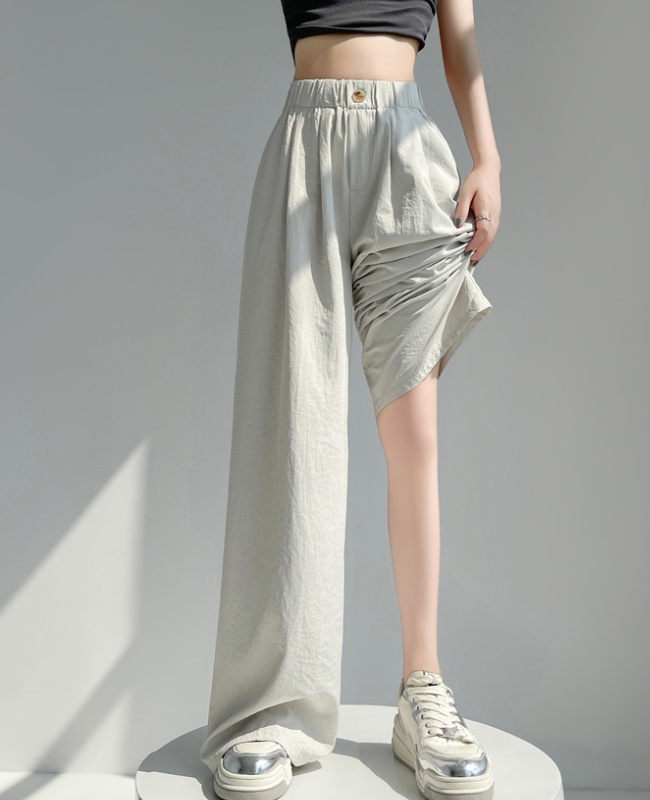 Drape suit pants summer wide leg pants for women