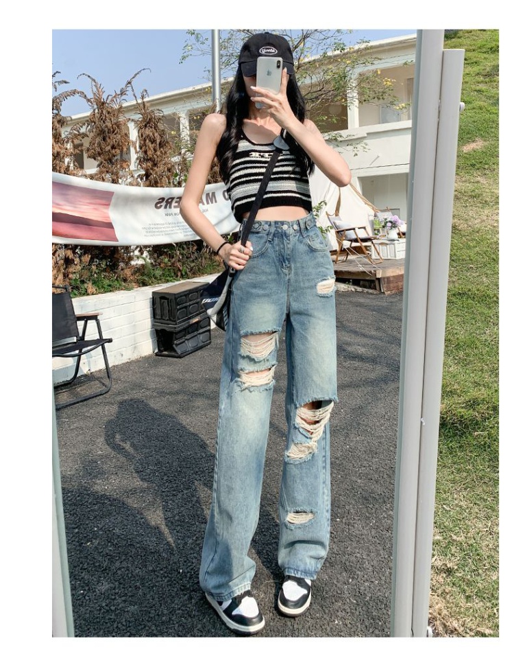 Summer tops denim jeans