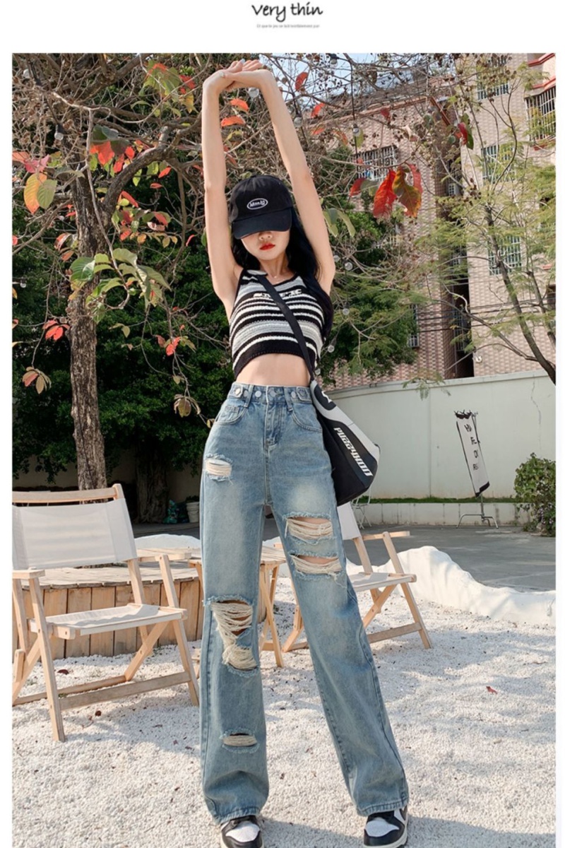 Summer tops denim jeans