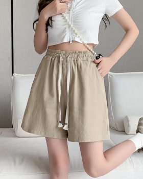 All-match washed cotton jeans fashion slim summer shorts