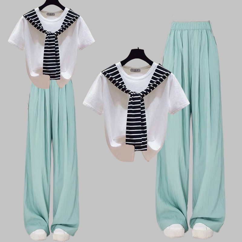 Casual long pants summer casual pants a set