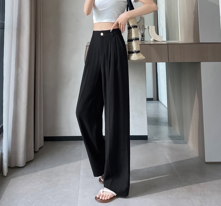 Ice silk casual pants business suit for women