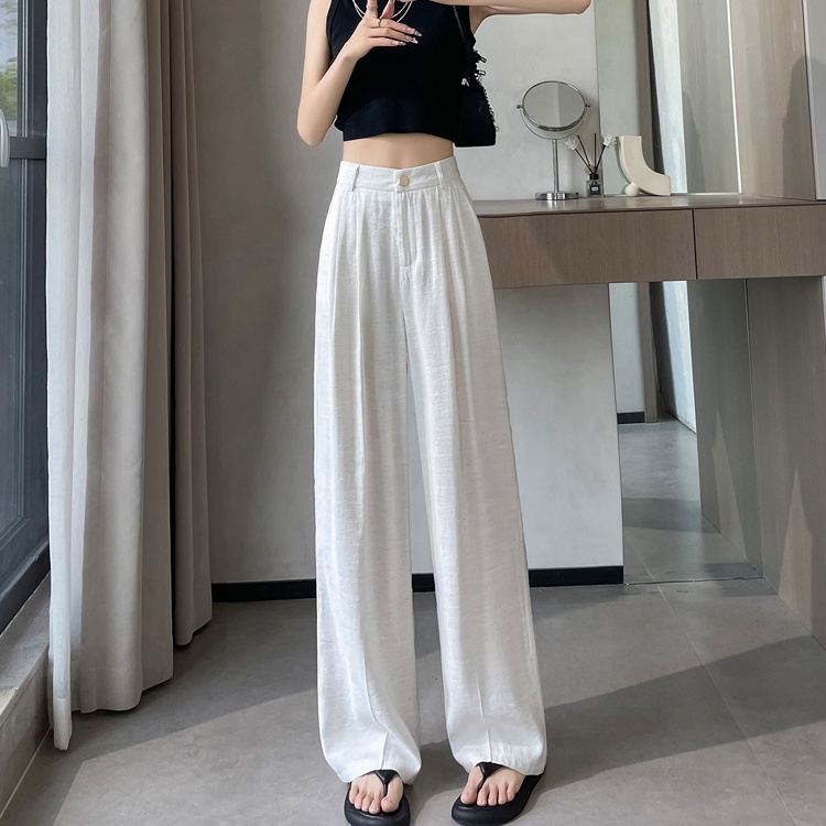 Ice silk casual pants business suit for women