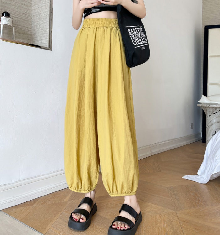 Casual Japanese style pants summer wide leg pants for women