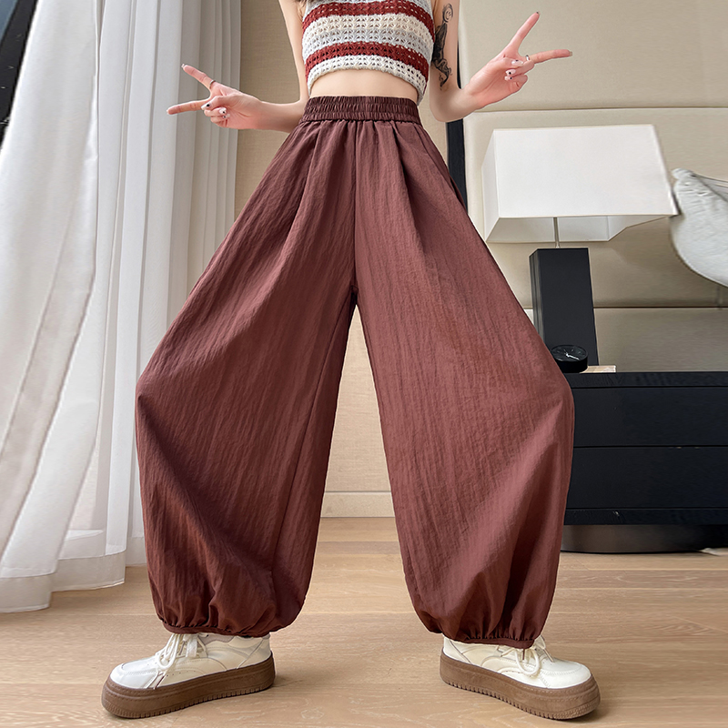 Casual Japanese style pants summer wide leg pants for women