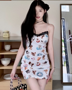 Puppy package hip sling dress