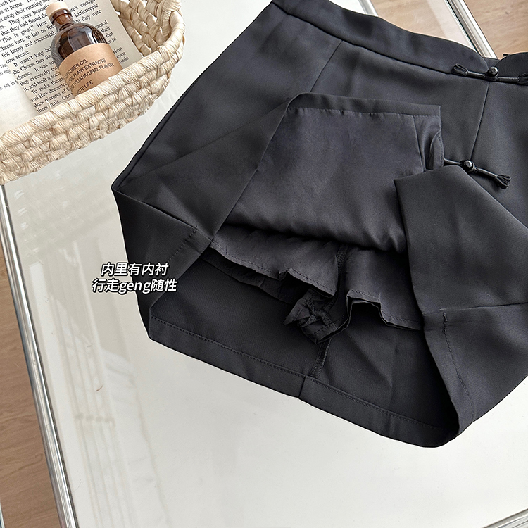 Chinese style shirt chiffon skirt 2pcs set for women