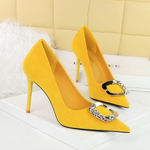 Metal banquet high-heeled shoes belt buckle shoes for women