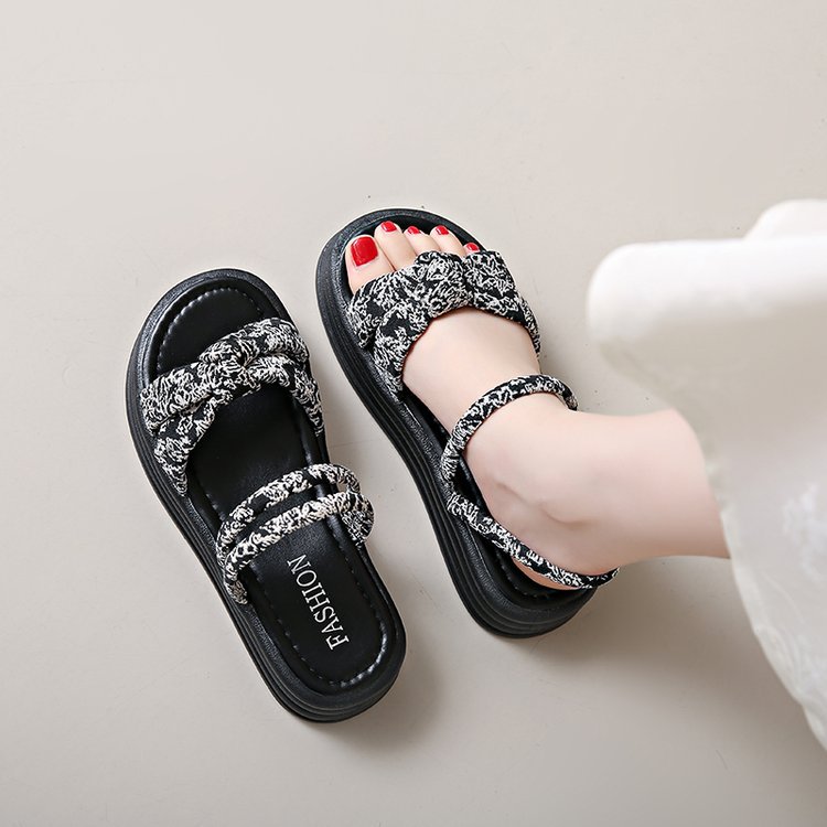 France style sandals thick crust slippers for women