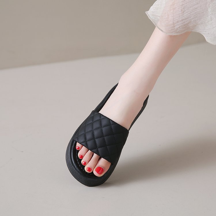 Wears outside France style slippers summer shoes for women