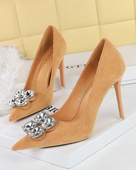 Broadcloth Korean style shoes banquet high-heeled shoes