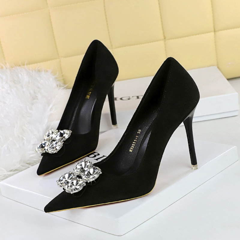 Broadcloth Korean style shoes banquet high-heeled shoes