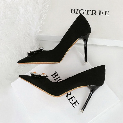 Broadcloth Korean style shoes banquet high-heeled shoes