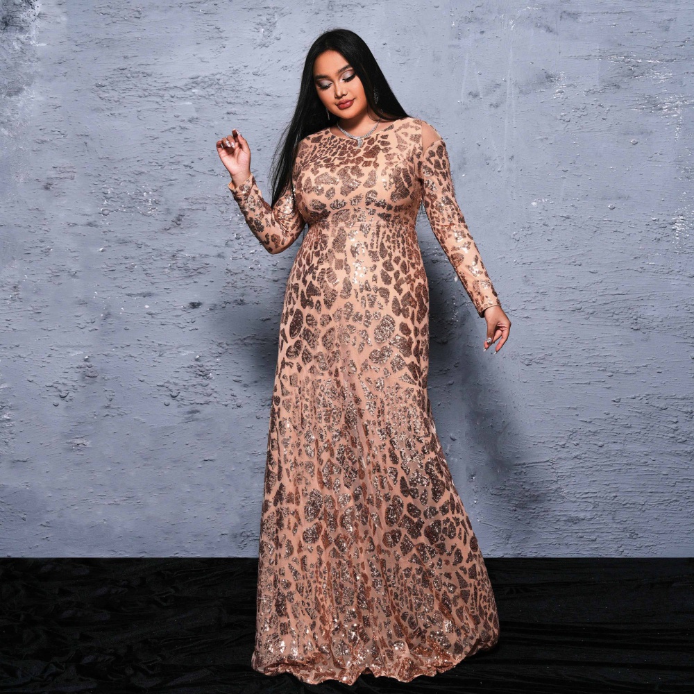 European style banquet dress long evening dress for women