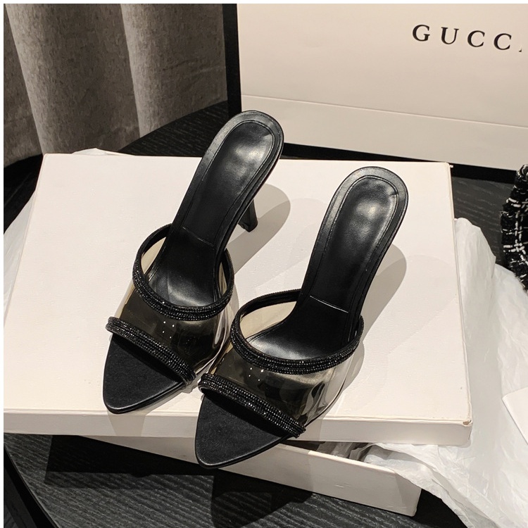 Thick high-heeled slippers fashion sandals for women