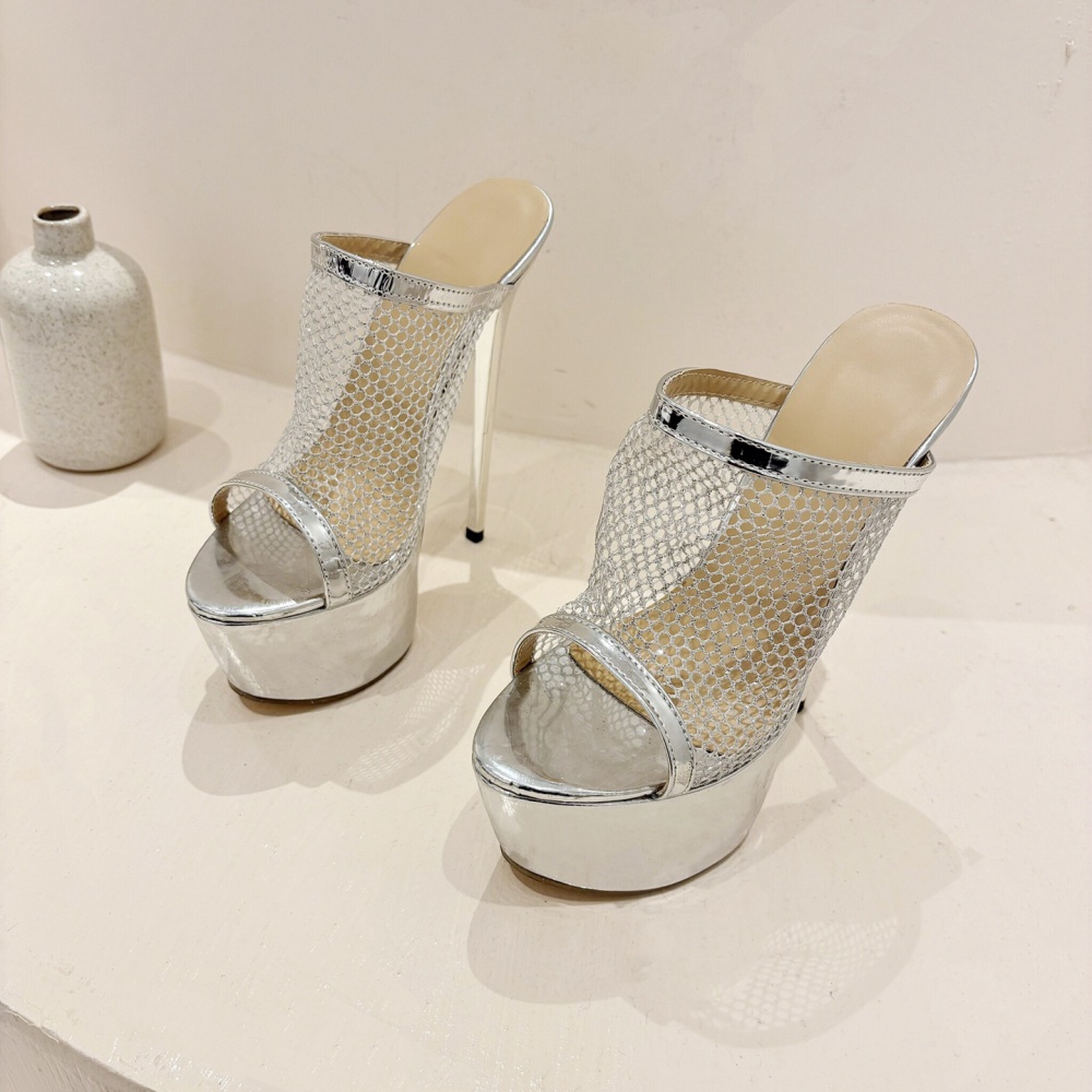 High-heeled fashion platform heighten slippers for women