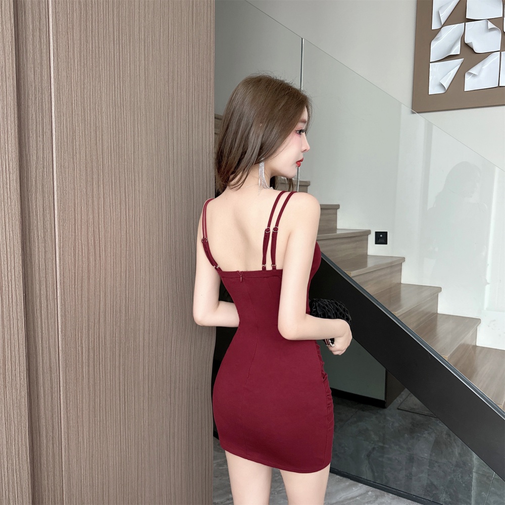 Bar sling T-back sexy low-cut dress for women