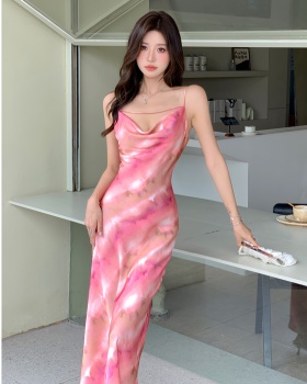 Temperament slim long dress sling mermaid dress