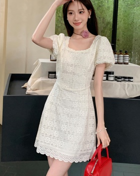 Lace pure France style elegant dress for women