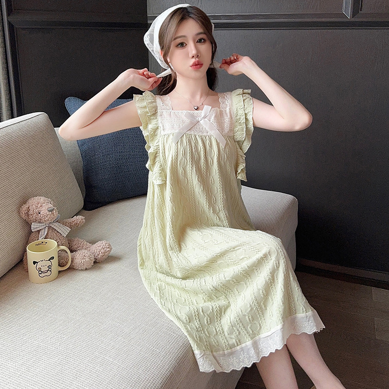 Summer maiden night dress homewear lovely vest for women