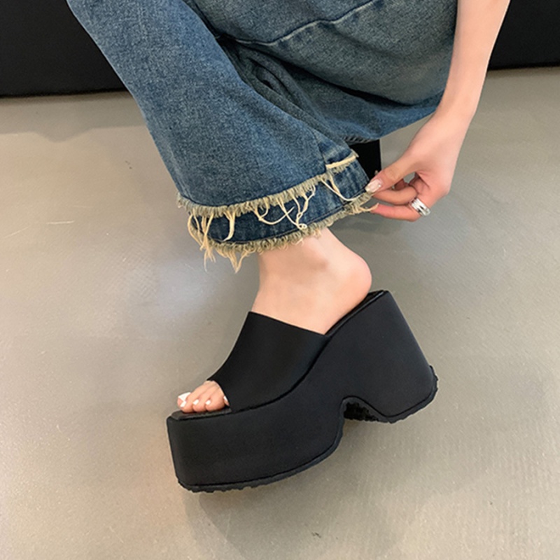 Thick crust slippers summer platform for women