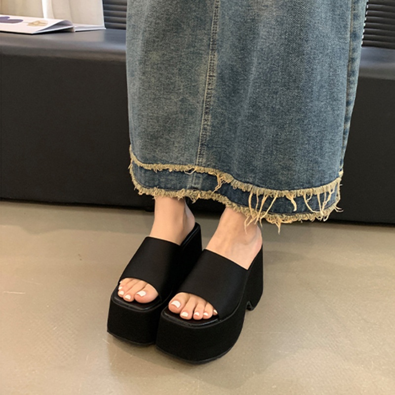 Thick crust slippers summer platform for women