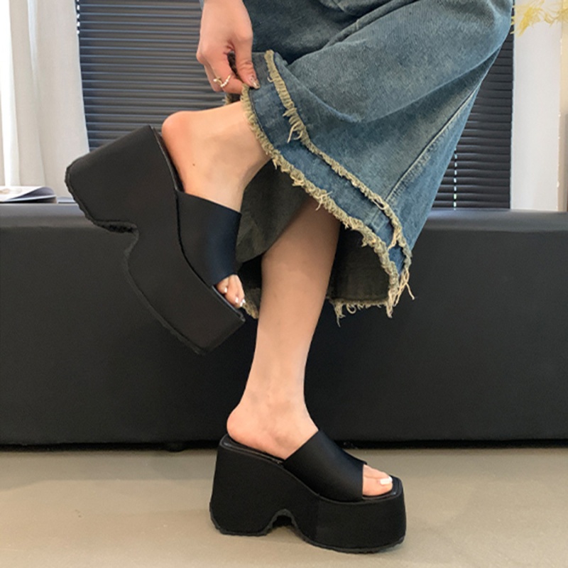 Thick crust slippers summer platform for women