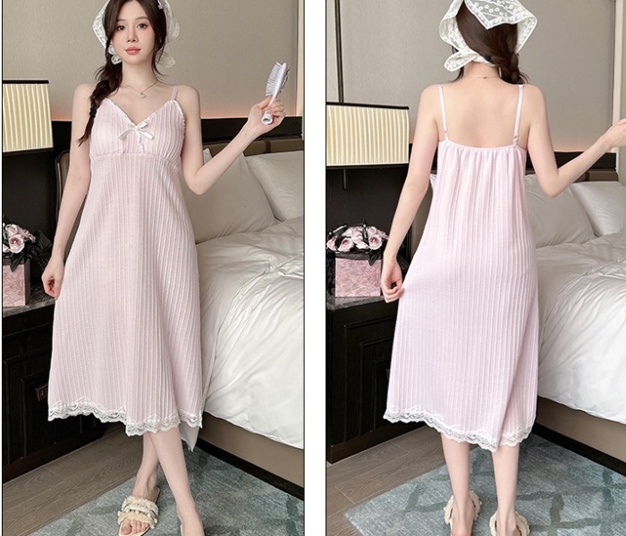 Sexy wears outside pajamas jacquard night dress for women