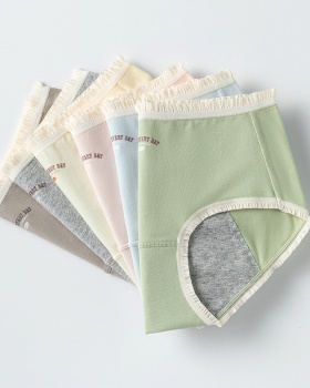 Pure cotton leakproof pants antibacterial girl briefs for women