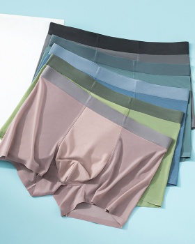 Cozy ice silk boxers summer breathable briefs for men