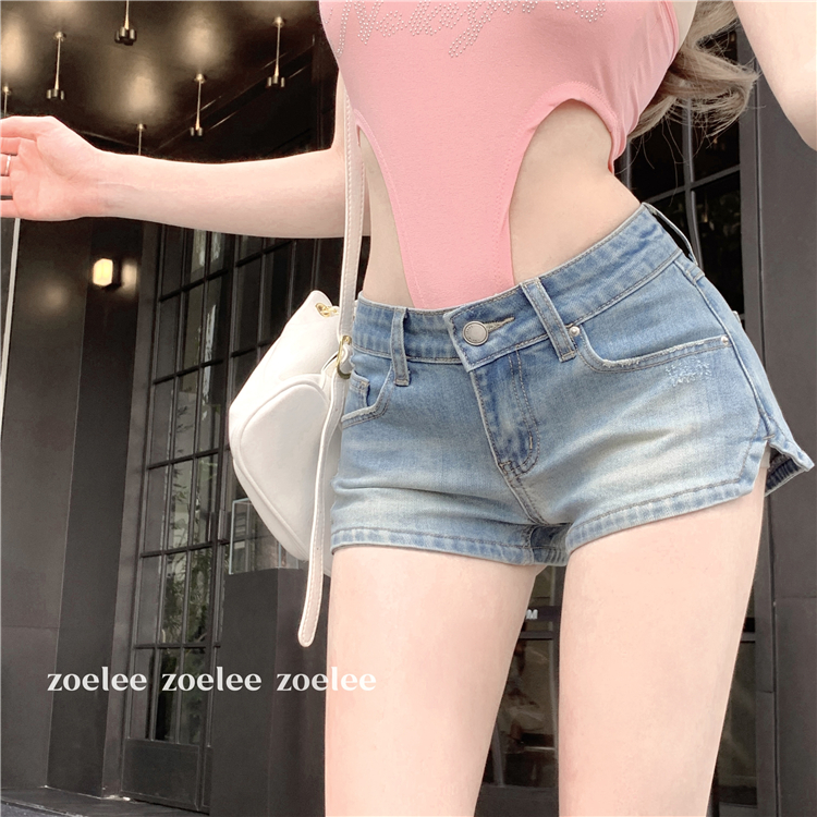 Loose spicegirl short jeans low-waist shorts for women