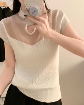 Summer sling vest thin ice silk sweater for women