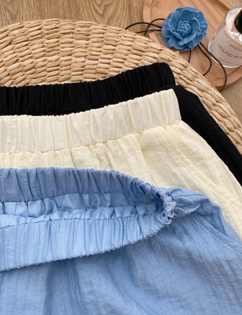 Summer Korean style shorts splice tops a set