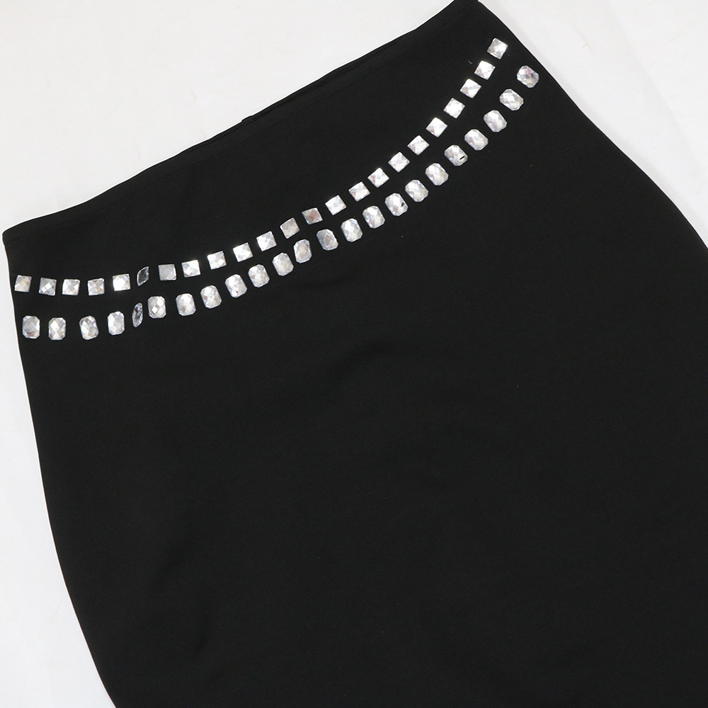 Short slim package hip short skirt European style sling tops