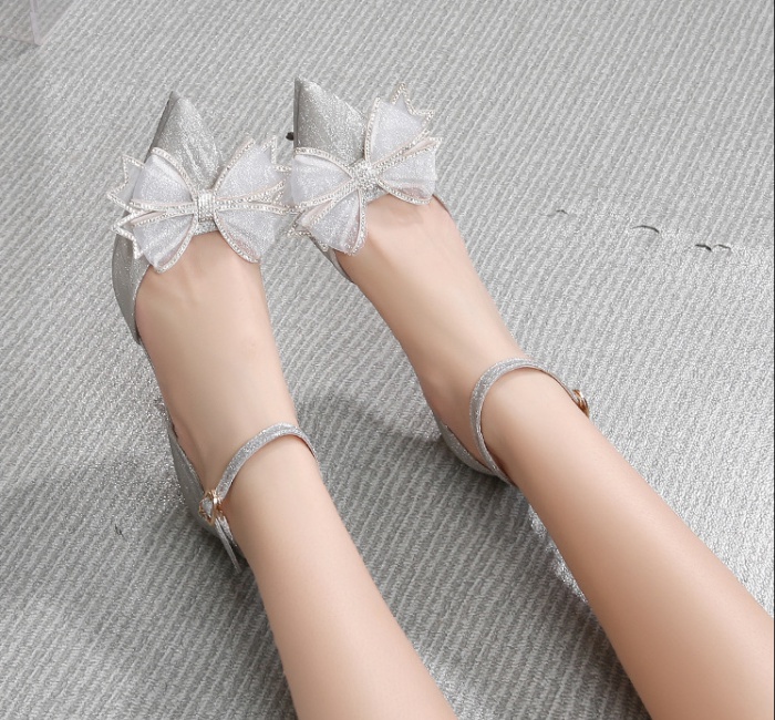 Butterfly platform wedding shoes for women