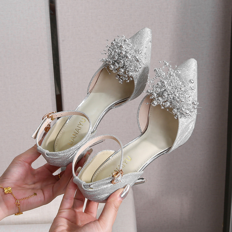 Low France style platform colors wedding shoes for women